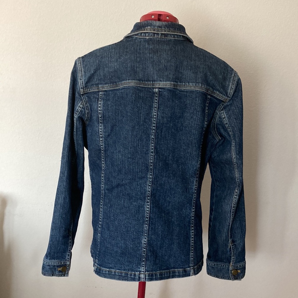 Jones Sport stretch Size Large denim jacket made in Colombia 98%cotton 2%spandex - Picture 4 of 14